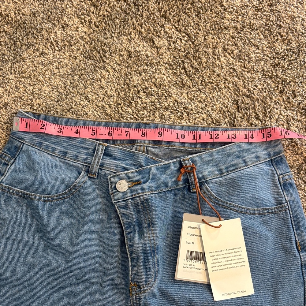 Lafayette 148 New York Blue Denim Maxi Skirt - Picture 9 of 9